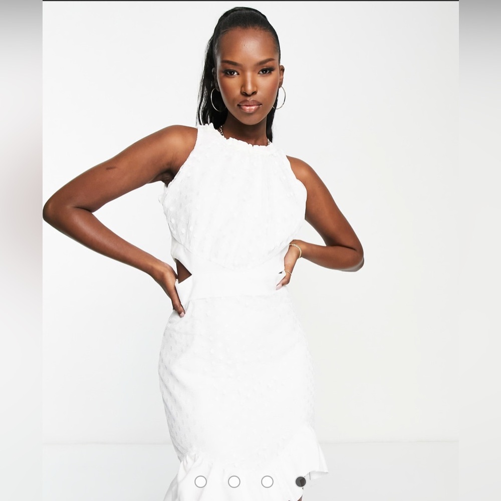 Trendyol white dress.